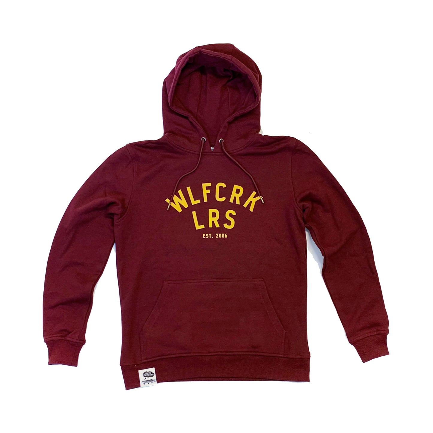 WLFCRK LRS Logo Hoodie, Burgundy