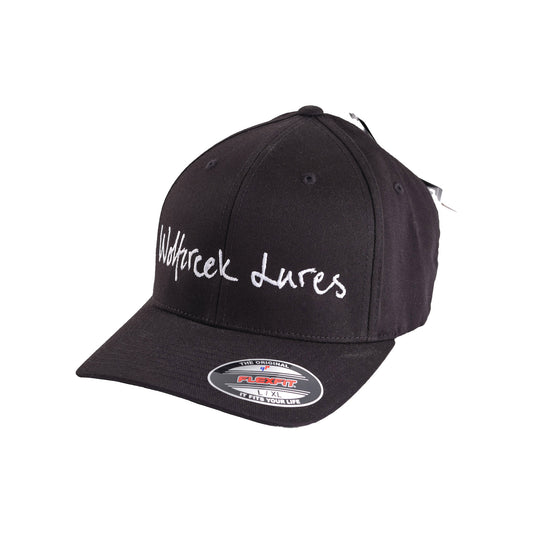 Wolfcreek Lures Classic Logo Flexfit, Black