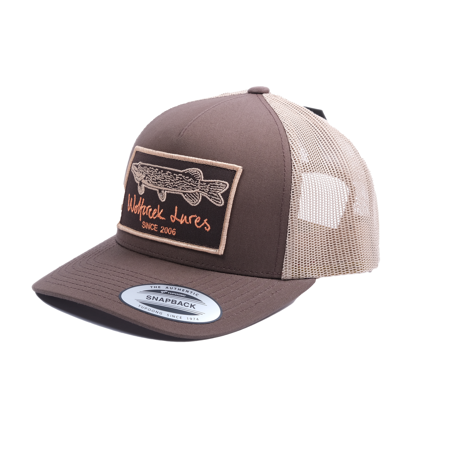 Pike Patch Snapback Trucker 2-tone, Brown/Khaki, One Size