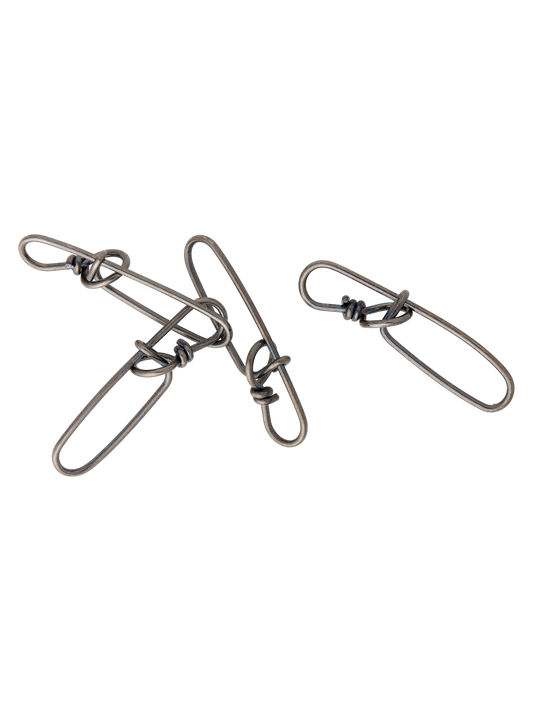 Wolfcreek Lures Stay Lock Snap - Black Nickel 10-pack