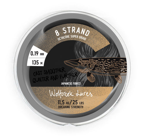 Wolfcreek Lures Braid X8 - 135m - Brown